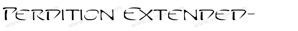 Perdition Extended字体转换